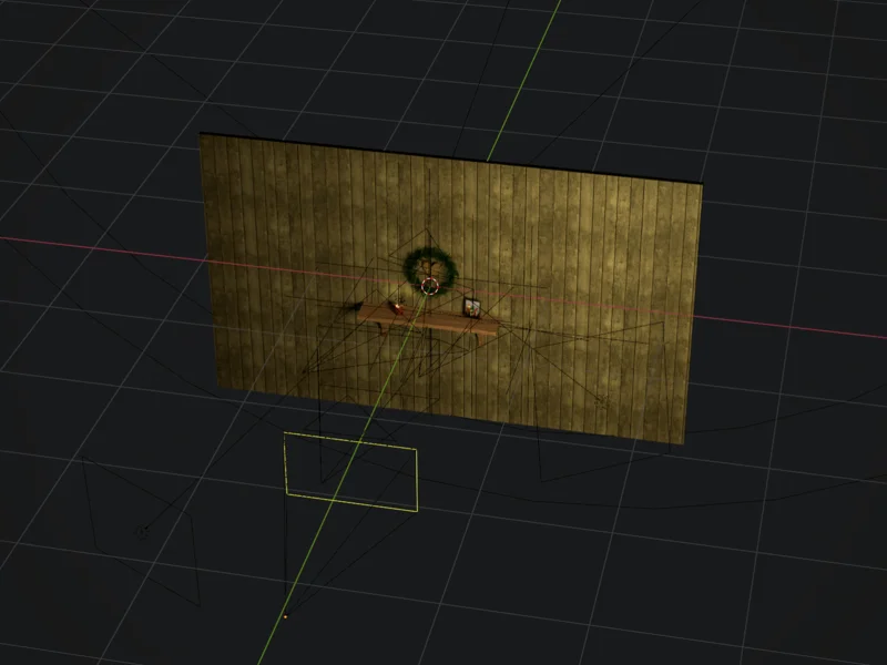 Blender 3D -mallinnus ja animointi, jouluasetelma, overview